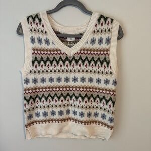 ABERCROMBIE KIDS faire isle pullover sweater vest size 13 / 14